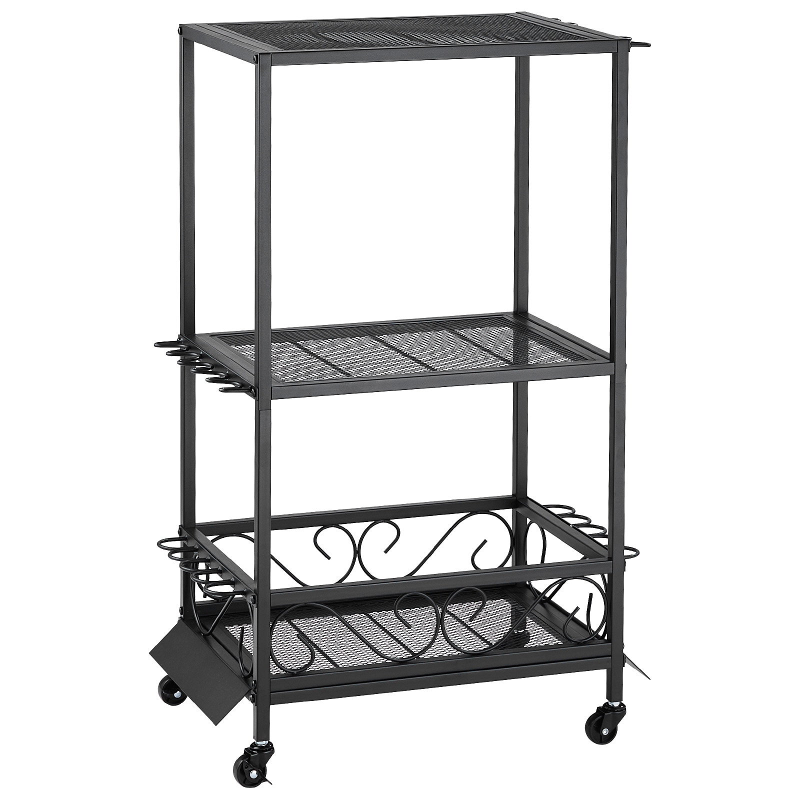 Fishing Rod Holder Storage Rack Cart With Wheels For Garage_voghion.com